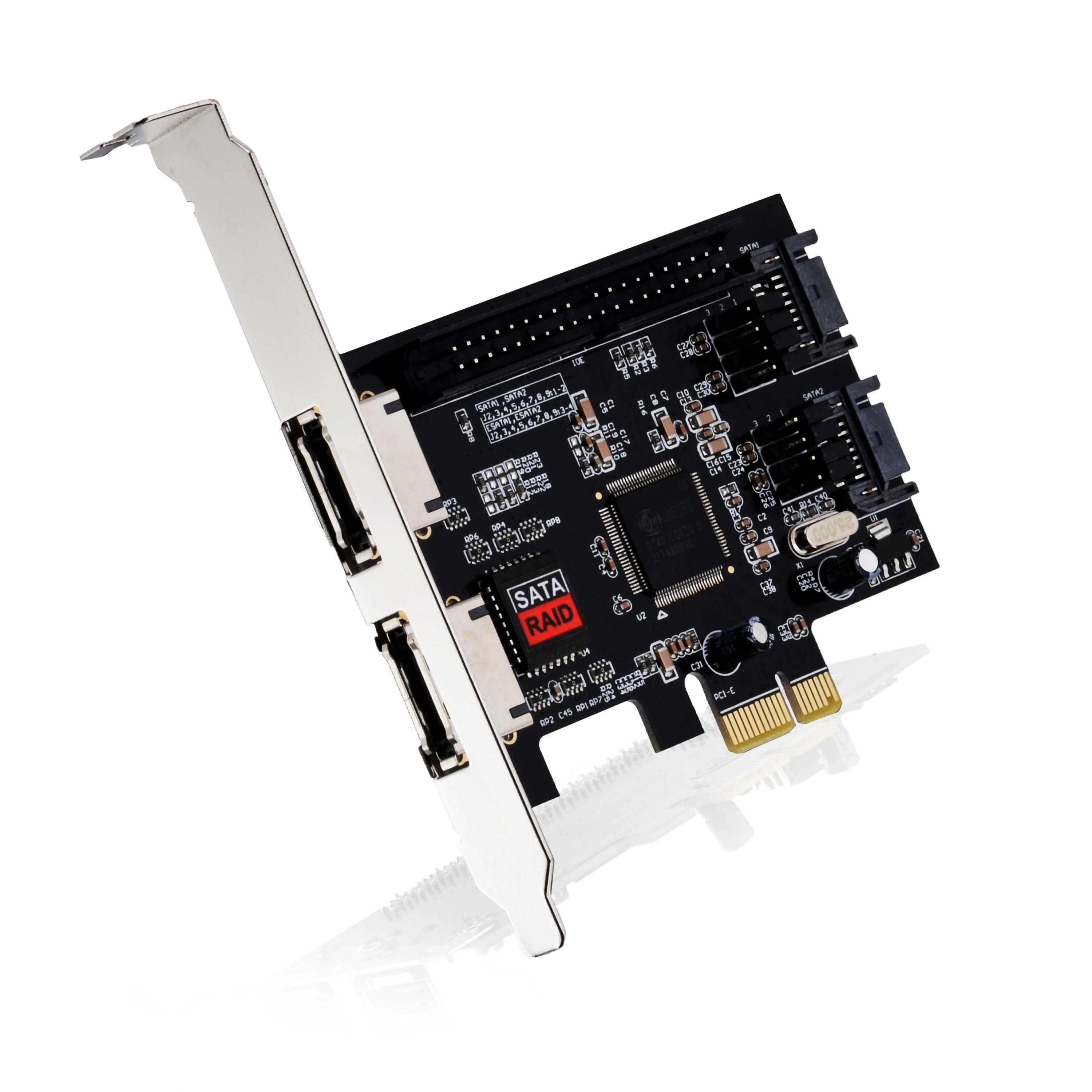 Raid контроллеры pci. Контроллер 1x PCI SATA. SATA/PCI Express x2. Контроллер SATA -> ide. PCI-E SATA Raid Controller.