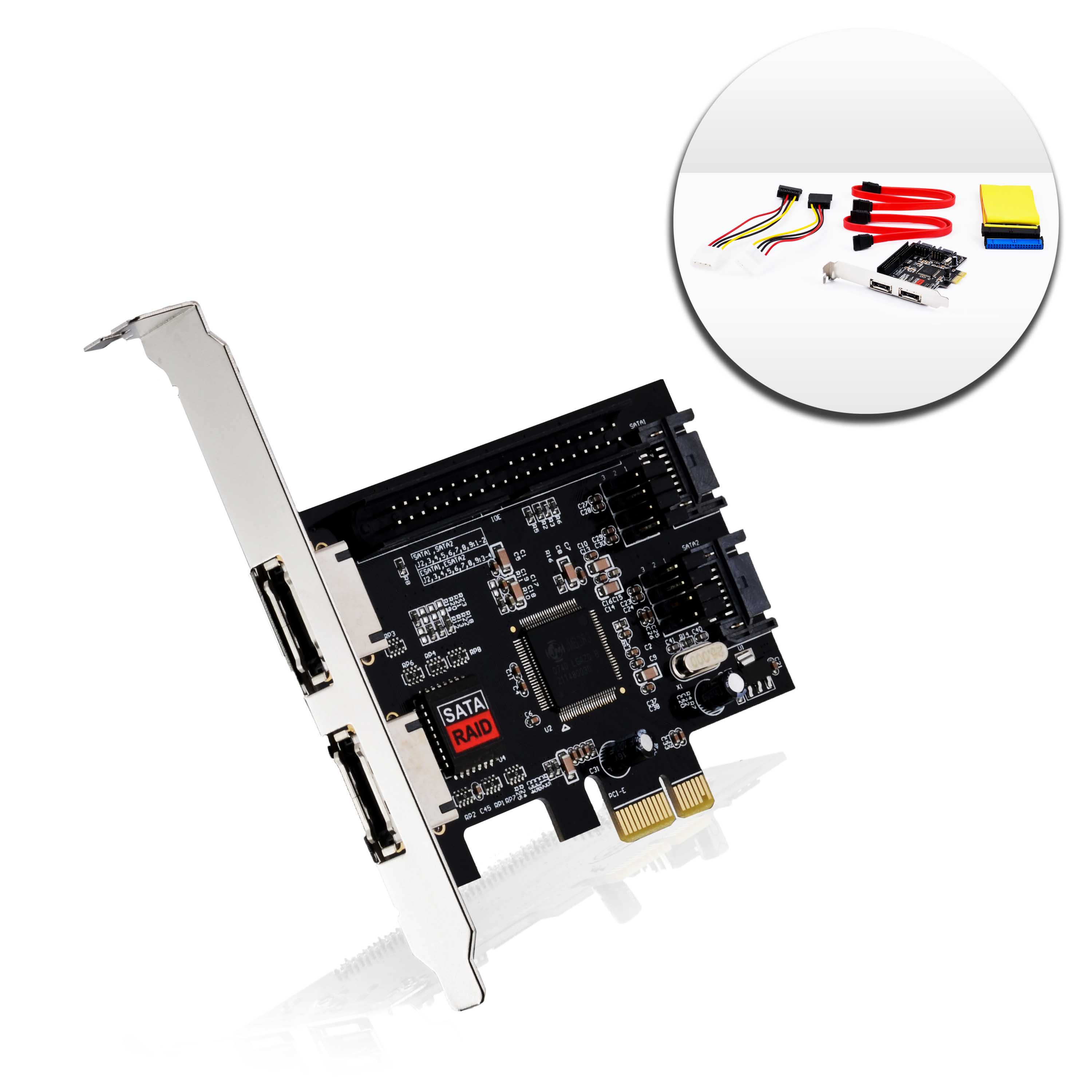 Csl Pci Express Esata Sataii Pata Ide Schnittstellenkarte Controllerkarte 2 Ebay ebay