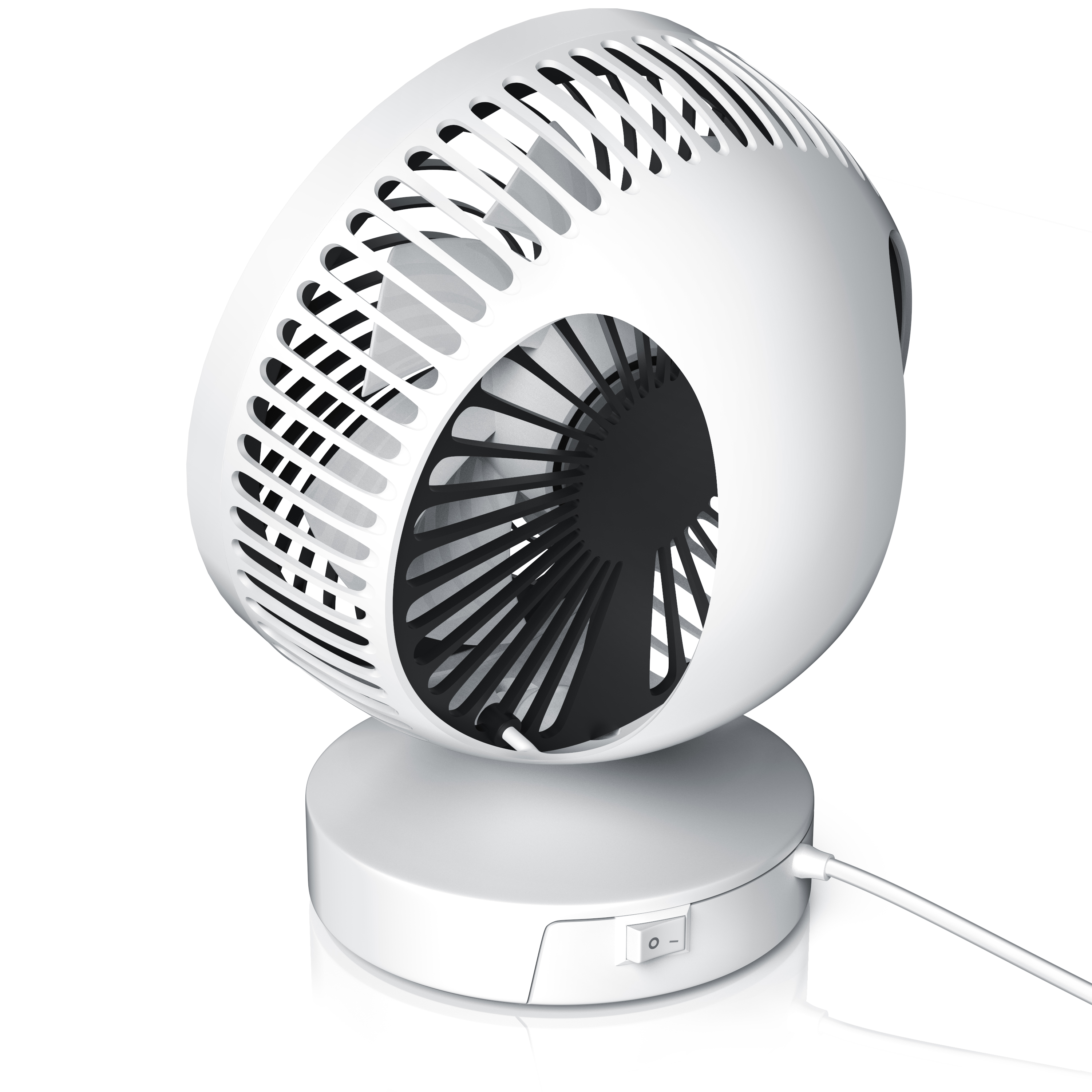 CSL Premium USB Mini Ventilator mit ausklappbaren Standfüßen Hoher Luftdurchsatz