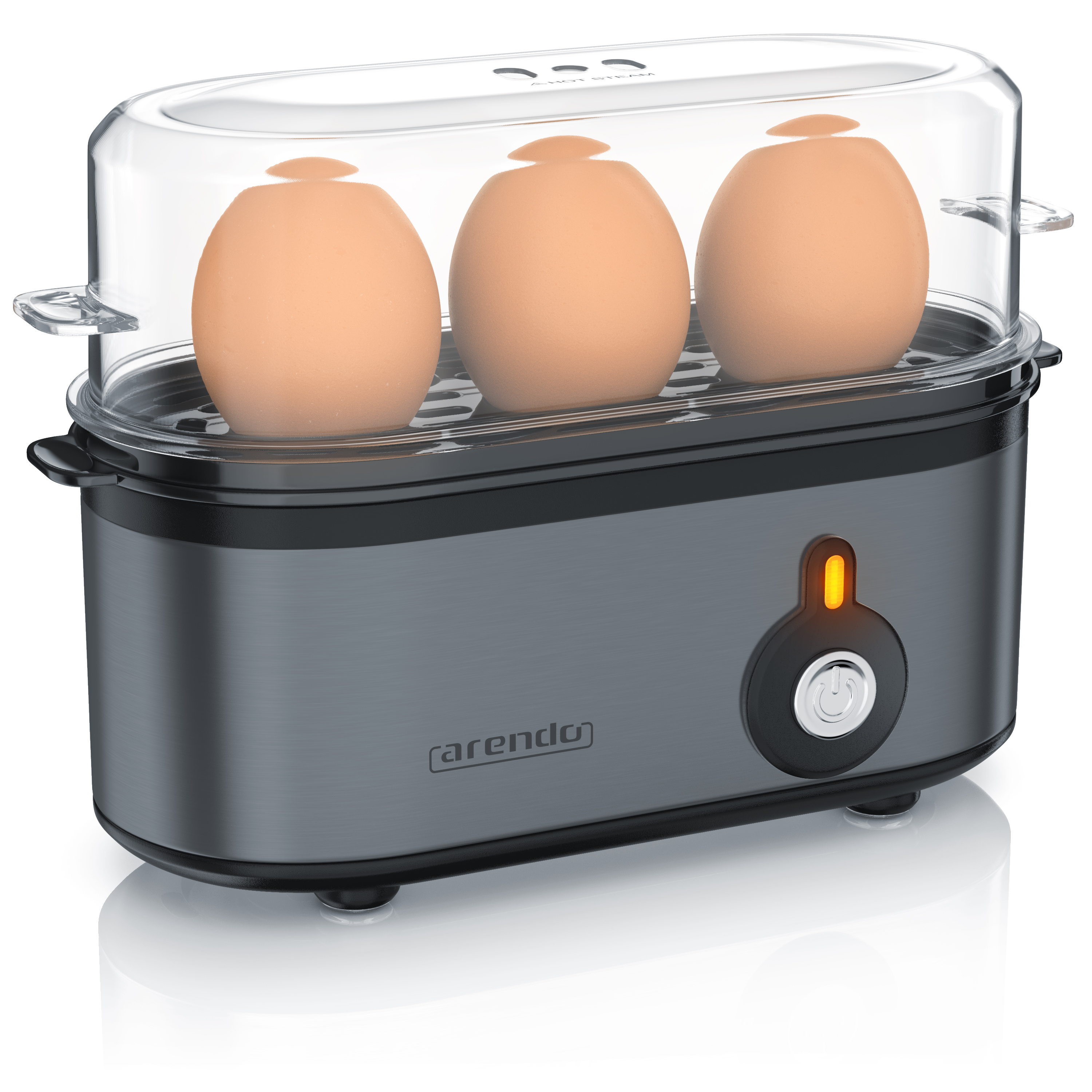 Arendo Edelstahl Eierkocher /"Threecook/"Egg cooker1-3 EierBPA frei