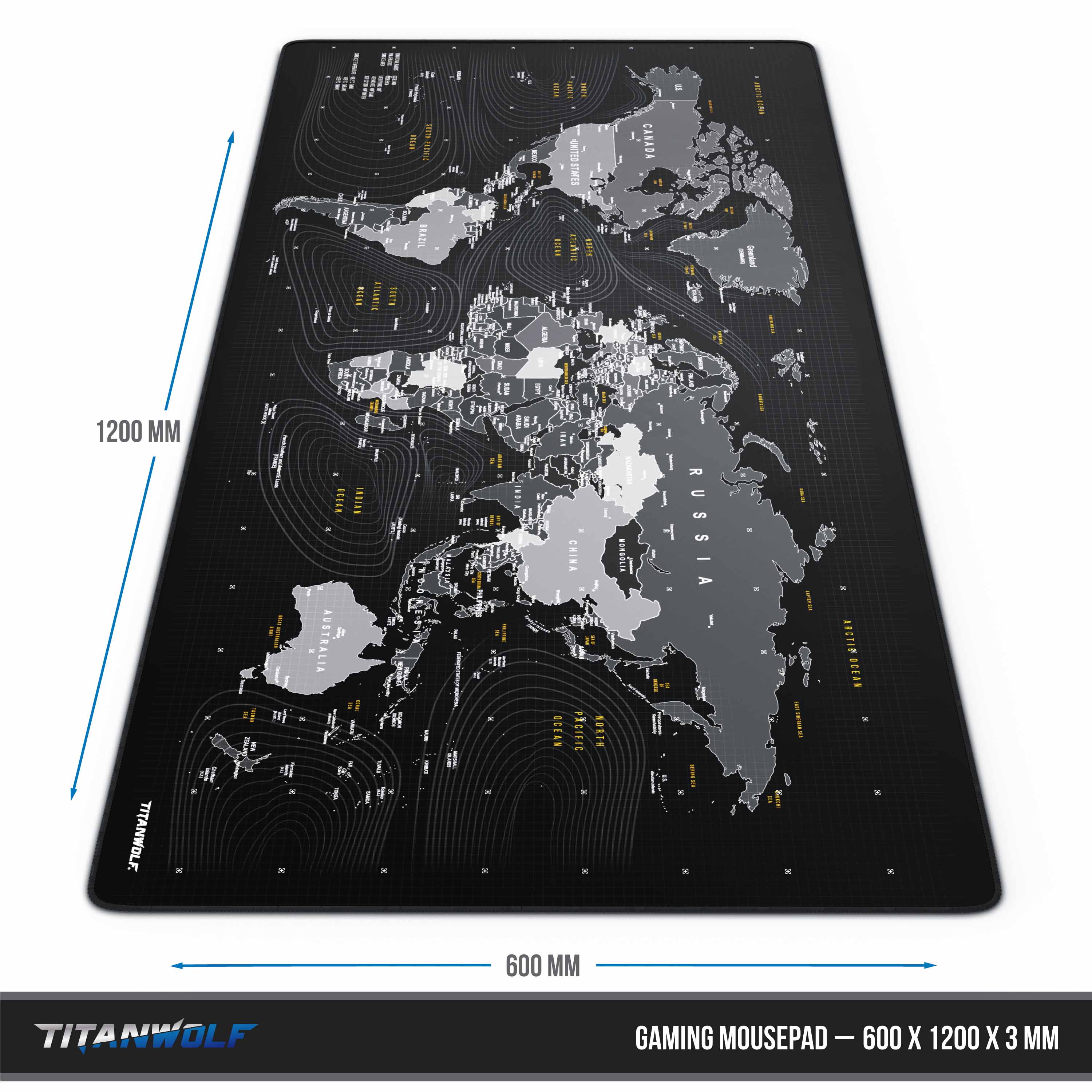 Titanwolf Gaming Mauspad XXXL, Speed Mousepad